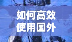 如何高效使用国外网站浏览加速器,提升网站访问速度的关键技术 如何高效使用国外网站浏览加速器,提升网站访问速度的关键技术