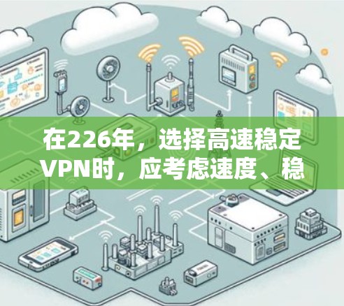 在226年，选择高速稳定VPN时，应考虑速度、稳定性、价格和用户需求。以下是一些推荐的平台和服务，帮助您做出明智的选择