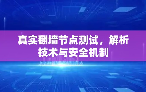 真实翻墙节点测试，解析技术与安全机制